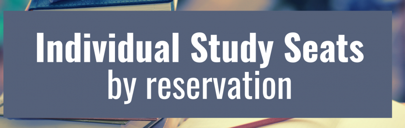 Individual Study Seats by reservation Banner Photo