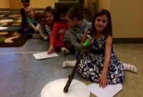 Kids presenting Kumak's Fish