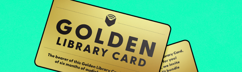 September is Library Card Sign Up Month & You Can Win Free Audiobooks! Banner Photo