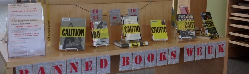 Q: Why are the Books Wrapped in Caution Tape? Banner Photo