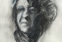 Adele Rothman, Portrait of Wilma, Charcoal and Pastel