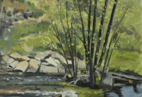 Gary Koeppel, Spring Flow Charles River, Oil