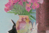 Keith McClelland, Bunny Defenders, Color Pencil