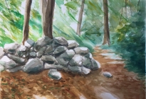 Peter Shaw, My Path in Light, Watercolor